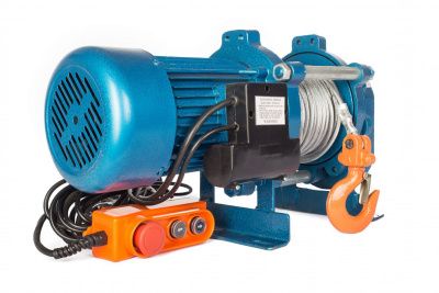 вид модели лебедка лэк-500 e21 (kcd), 500 кг, 220 в, с канатом 70 м (t)